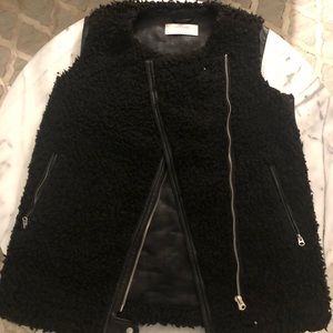 Zara shearling vest